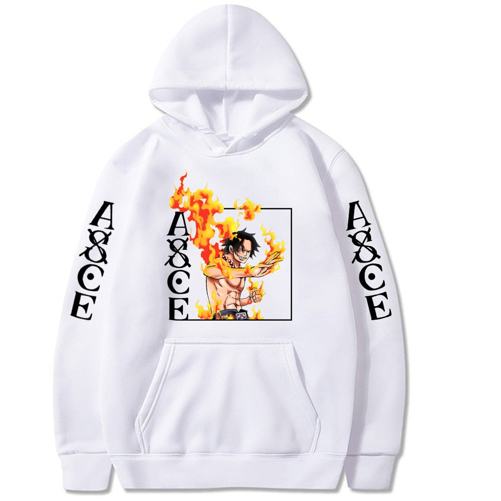 Sweatshirt Imprimé One Piece Ace
