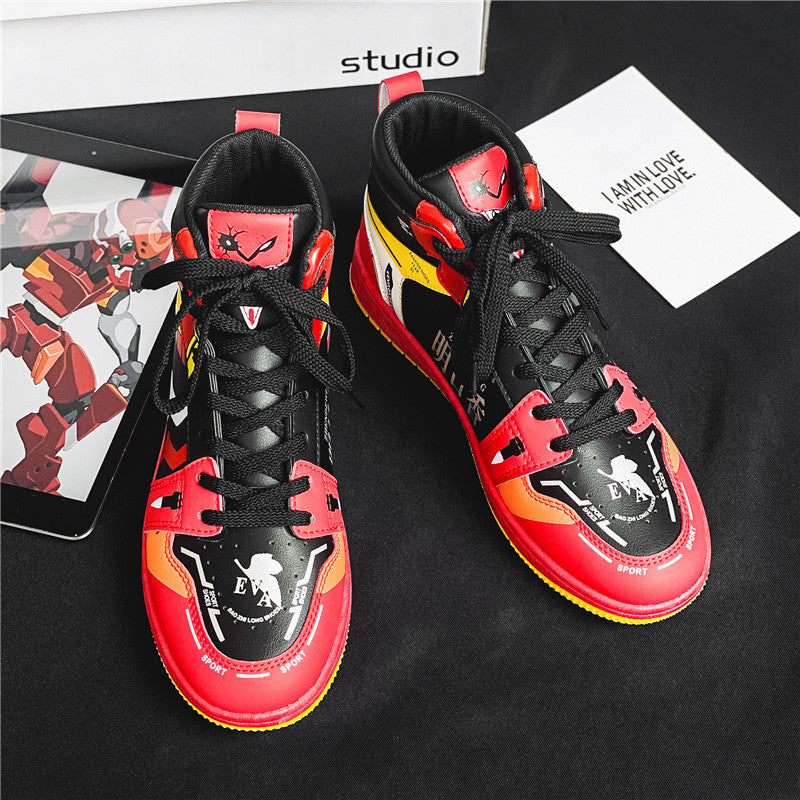 Evangelion Red High Sneakers