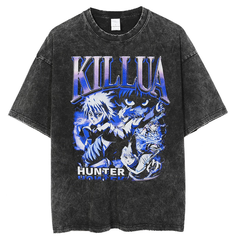 Hunter X Hunter Killua Vintage Printed T-Shirt
