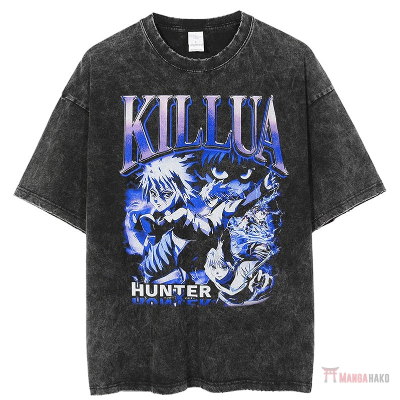 Hunter X Hunter Killua Vintage Printed T-Shirt