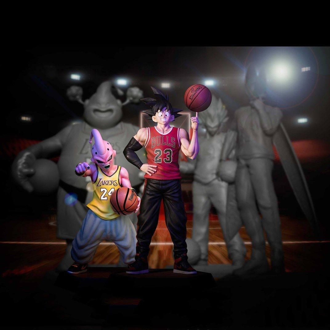 Figurine Dragon Ball Goku et Majin Buu Basketball - Japan World