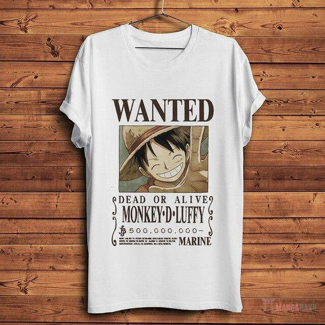 T-Shirt One Piece Monkey D. Luffy Wanted - JapanWorld