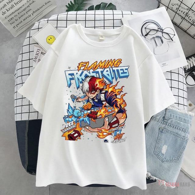 My Hero Academia Cereal Flaming Frostbites T-Shirt