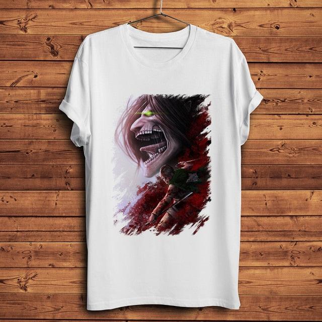 T-Shirt Imprimé Eren Jaeger Scream - Japan World